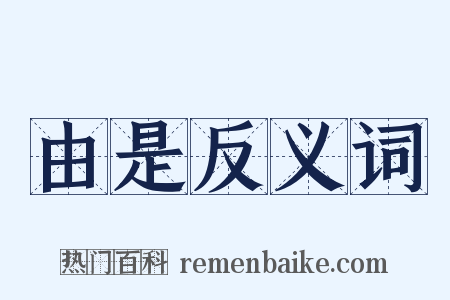 由是反义词是什么意思的图片